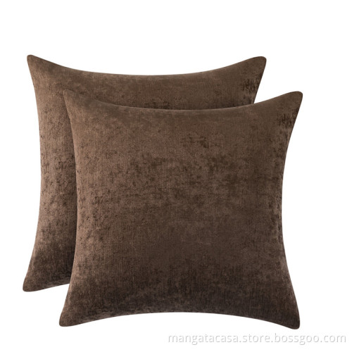 Mangatacasa Wholesale Plain Chenille Pillow Covers